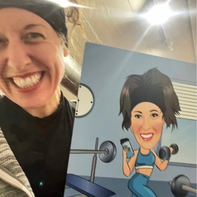 Pilates Instructor Gift - Custom Caricature Portrait From Your Photo/Pilates art
