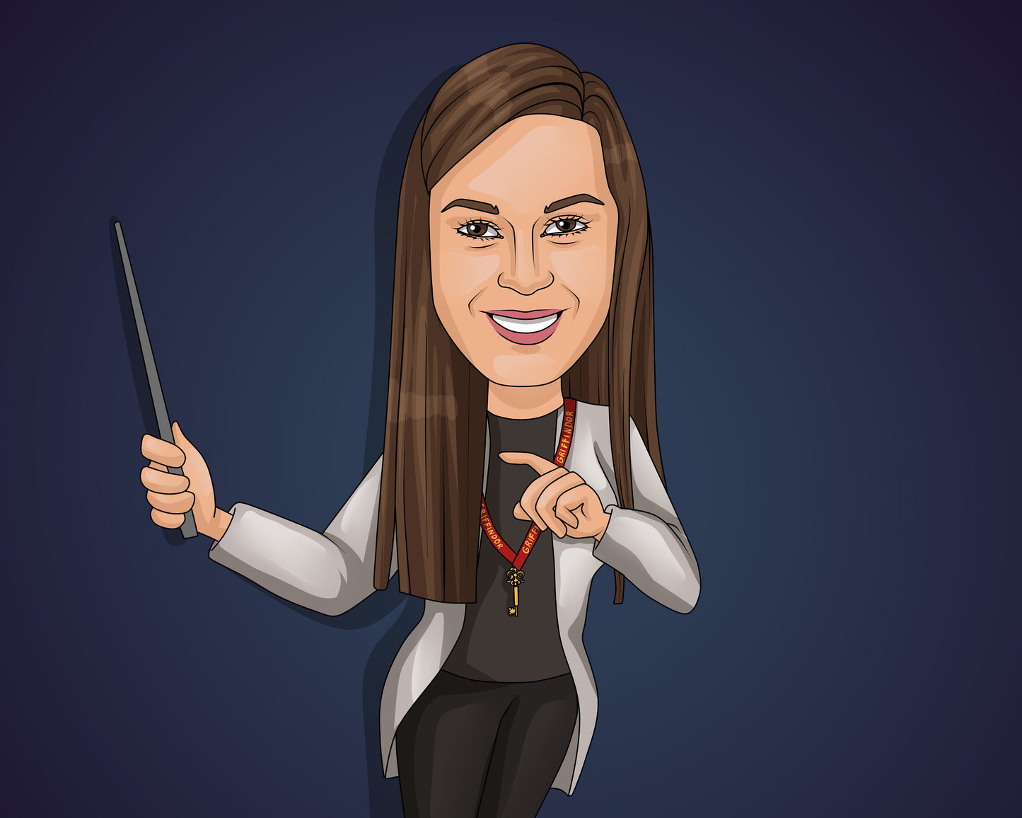 Conductor Gift - Custom Caricature From Photo/choir director gift/music conductor